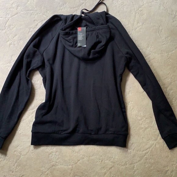 Men’s Black Under Armour Cotton String Hoodie, NWT - Picture 8 of 8